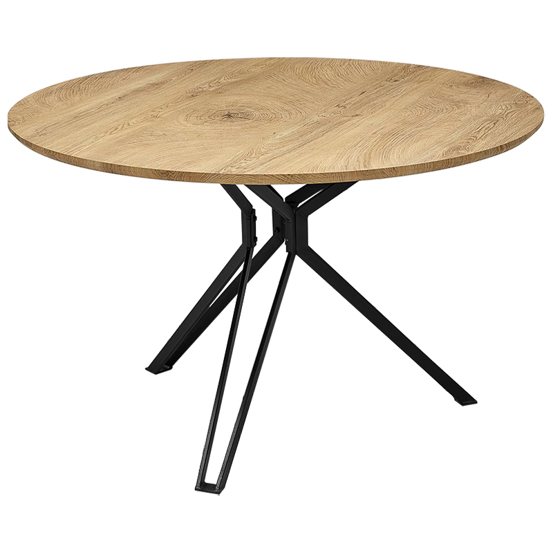 Стол круглый в стиле Лофт Mahoney Table Древесина Черный Стол круглый в стиле Лофт Mahoney Table Древесина Черный в Орле | Loft Concept