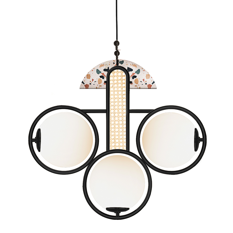 Люстра FRAME I UTU Soulful Lighting Черный Бирюзовый Сиреневый Белое матовое стекло Бежевый Люстра FRAME I UTU Soulful Lighting Черный Бирюзовый Сиреневый Белое матовое стекло Бежевый в Орле | Loft Concept