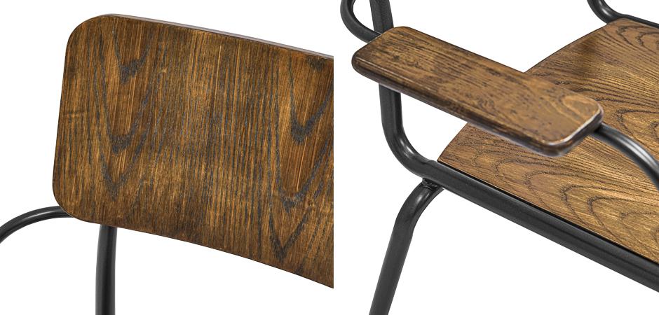 Стул с подлокотниками Joshua Loft Stool with armrests Стул с подлокотниками Joshua Loft Stool with armrests - Loft-Concept в Орле