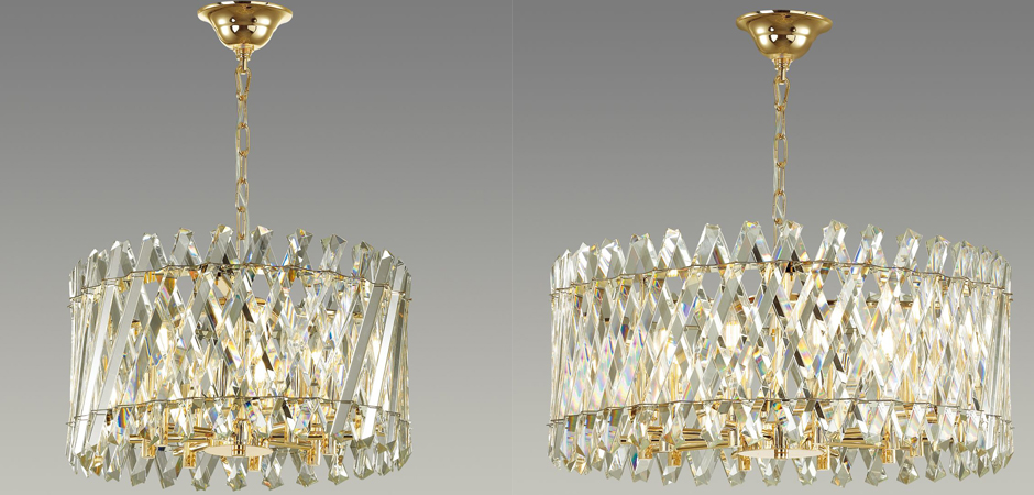 Люстра Crystal Crossed Stripes Gold Люстра Crystal Crossed Stripes Gold - Loft-Concept в Орле