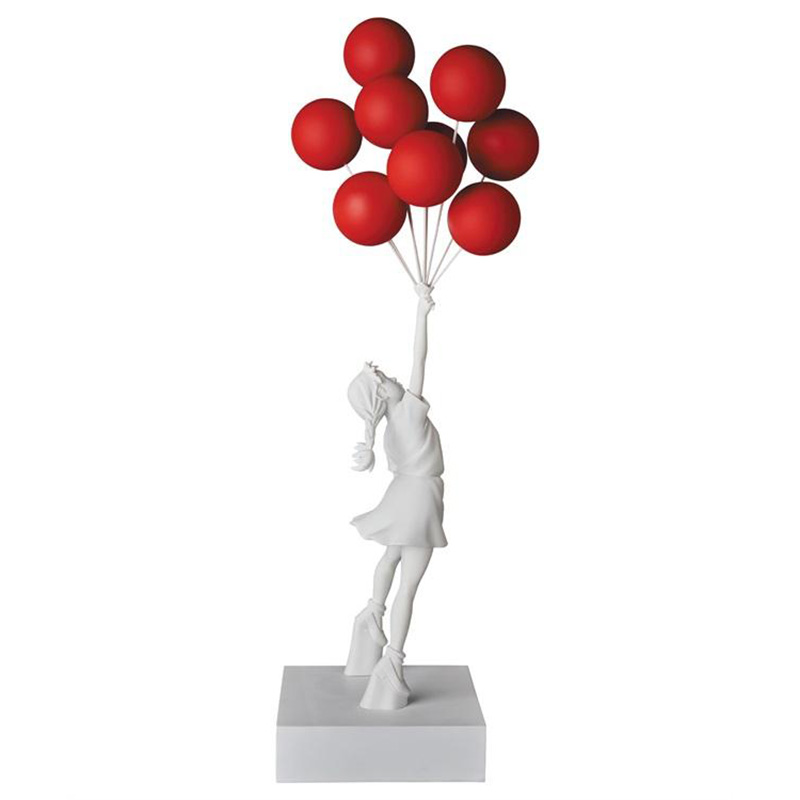 Статуэтка Flying Balloons Girl white and red Белый Красный Статуэтка Flying Balloons Girl white and red Белый Красный в Орле | Loft Concept