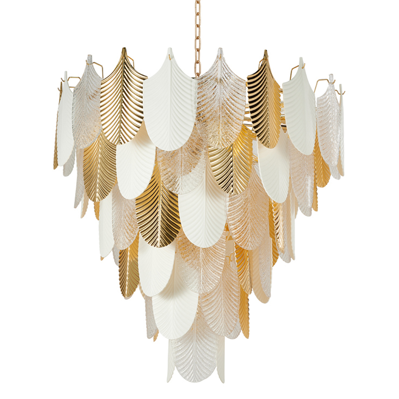 Люстра Abelia Chandelier 93 Золотой Белый Прозрачный Люстра Abelia Chandelier 93 Золотой Белый Прозрачный в Орле | Loft Concept