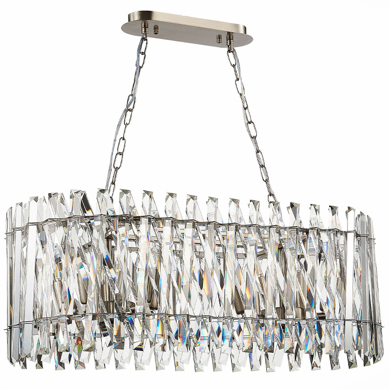 Люстра Kaeden Glass Chandelier 80 Никель Прозрачный Люстра Kaeden Glass Chandelier 80 Никель Прозрачный в Орле | Loft Concept