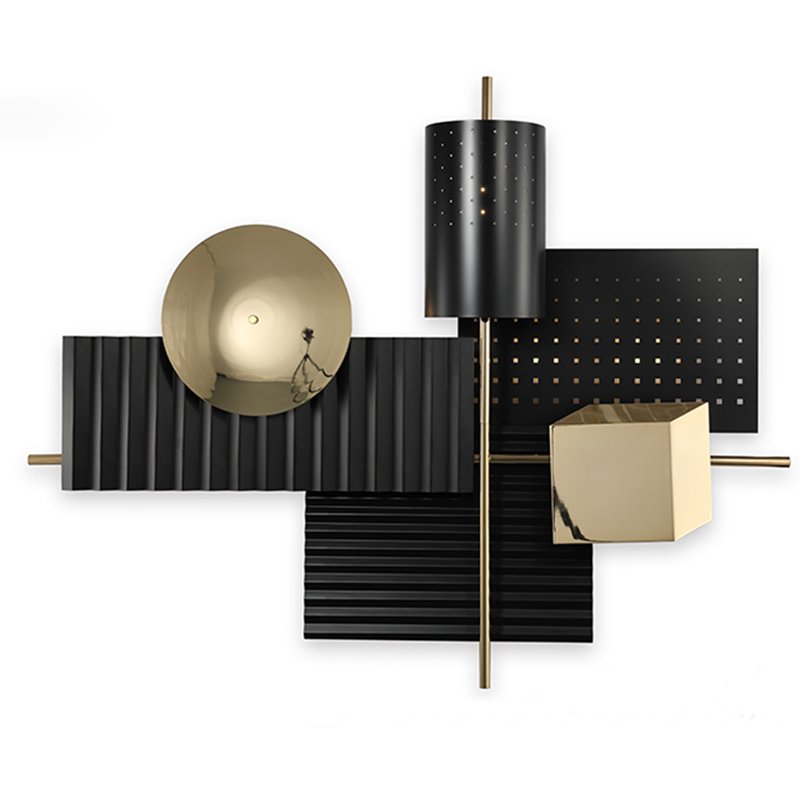 Бра Abstra black&gold Глянцевое золото Черный Бра Abstra black&gold Глянцевое золото Черный в Орле | Loft Concept