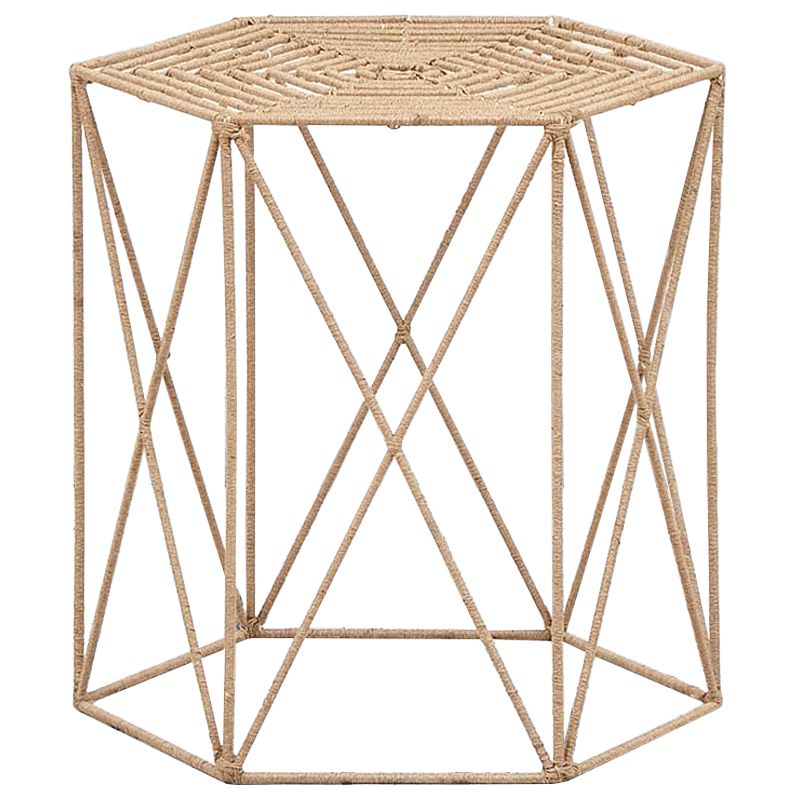 Приставной стол Wicker Alma Side Table Бежевый в Орле | Loft Concept 