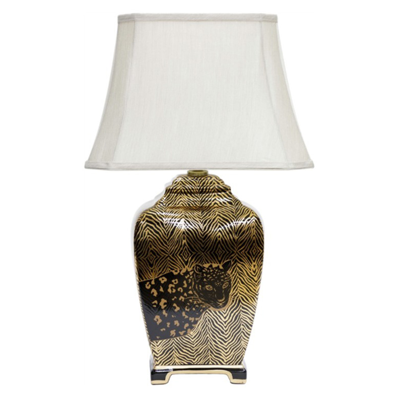 Настольная лампа Leopard Table lamp black and gold Черный Золотой Белый Настольная лампа Leopard Table lamp black and gold Черный Золотой Белый в Орле | Loft Concept