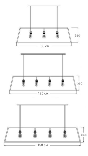 Люстра Loft Industrial Filament Chandelier Big в Орле