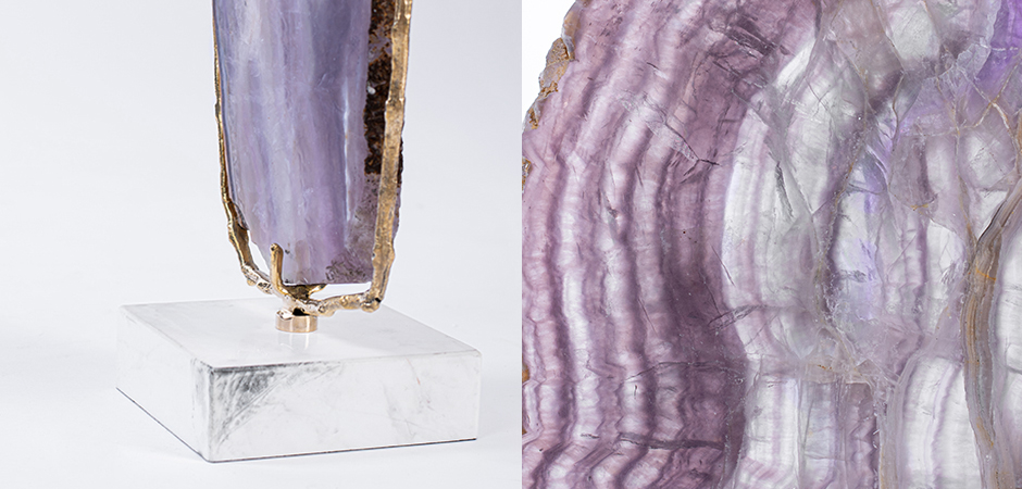 Plaque fluorite pourpre Аксессуар камень Флюорит Plaque fluorite pourpre Аксессуар камень Флюорит - Loft-Concept в Орле