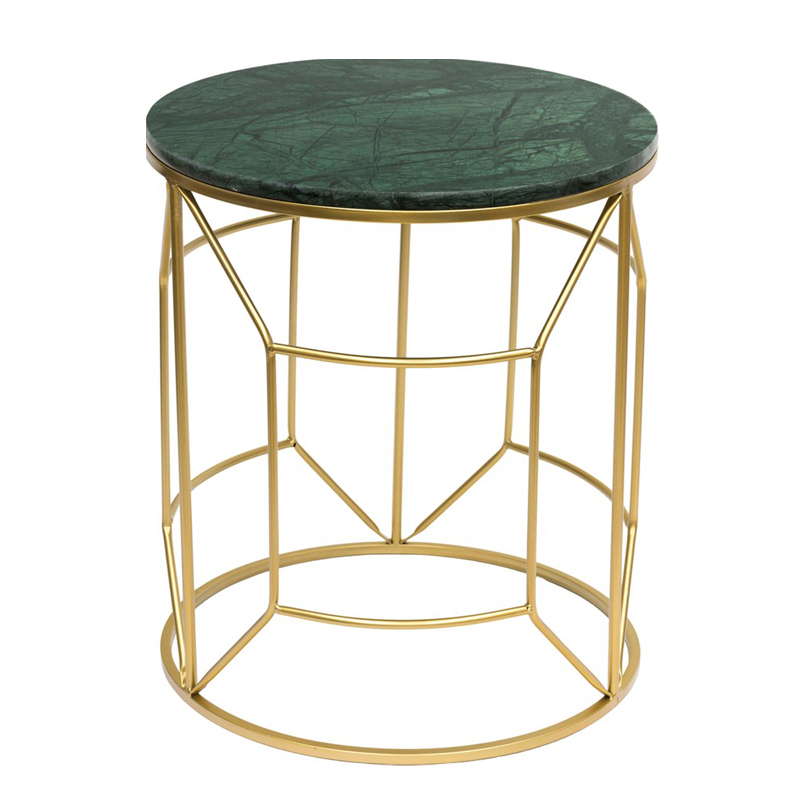 Приставной столик Decorative Table зелёный мрамор Золотой Зеленый Приставной столик Decorative Table зелёный мрамор Золотой Зеленый в Орле | Loft Concept