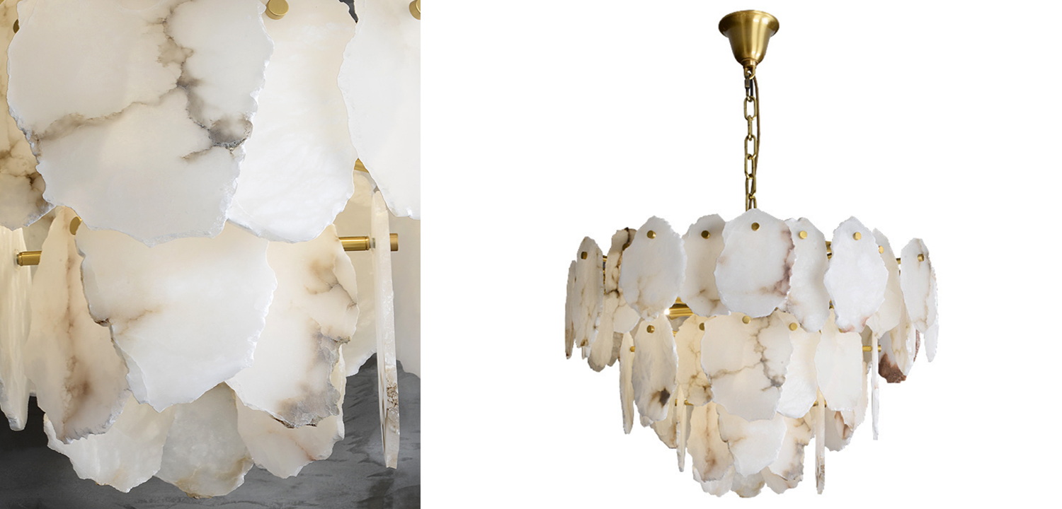 Люстра Lucretia Marble Tiered Chandelier - фото