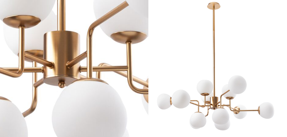 Люстра Tiepolo Ball Chandelier Gold 12 Люстра Tiepolo Ball Chandelier Gold 12 - Loft-Concept в Орле