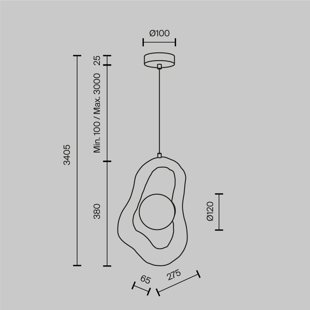 Подвесной светильник Opus в Орле