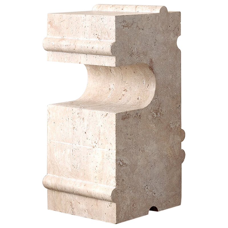 Приставной стол Hume Stone Side Table дизайн Kelly Wearstler Песочный Приставной стол Hume Stone Side Table дизайн Kelly Wearstler Песочный в Орле | Loft Concept
