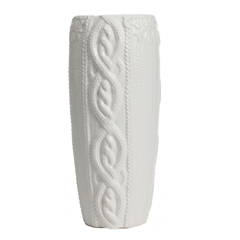 Ваза Knitted Pattern high Белый Ваза Knitted Pattern high Белый в Орле | Loft Concept