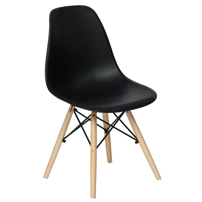 Стул DSW black Черный Древесина Стул DSW black Черный Древесина в Орле | Loft Concept