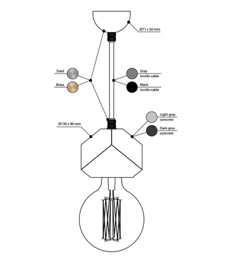 Подвесной светильник BETON MAKT в Орле