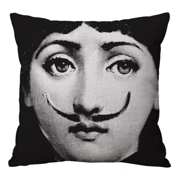 Декоративная подушка Fornasetti 021 Черно-белый в Орле | Loft Concept 