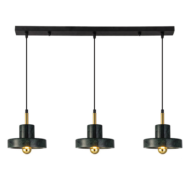 Люстра Tom Dixon Stone Pendant Black 3 Черный Золотой в Орле | Loft Concept 