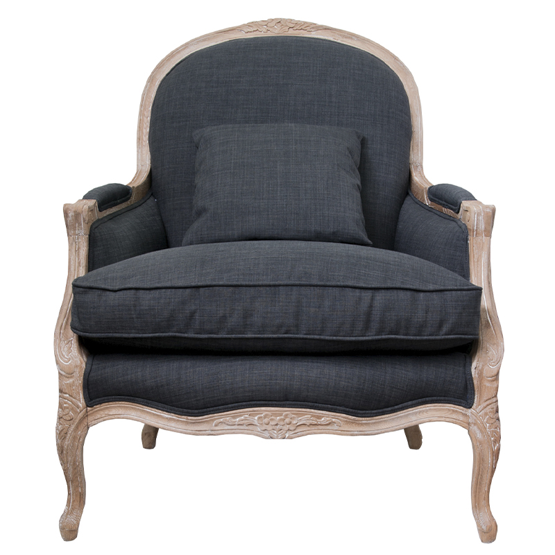 Кресло Ava Classical Armchair graphite flax Графит Коричневый Кресло Ava Classical Armchair graphite flax Графит Коричневый в Орле | Loft Concept