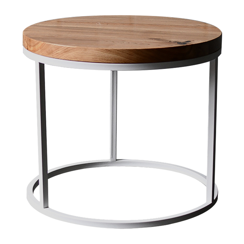 Кофейный стол Blake Industrial Metal Rust Coffee Table Белый Светлый дуб Кофейный стол Blake Industrial Metal Rust Coffee Table Белый Светлый дуб в Орле | Loft Concept