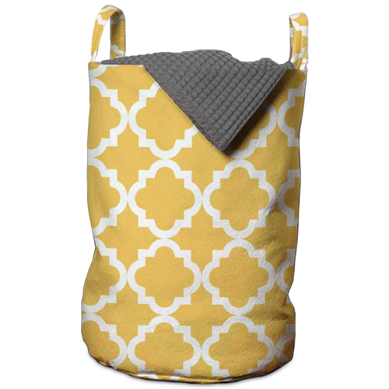 Корзина Yellow Ornament Basket Горчичный Корзина Yellow Ornament Basket Горчичный в Орле | Loft Concept