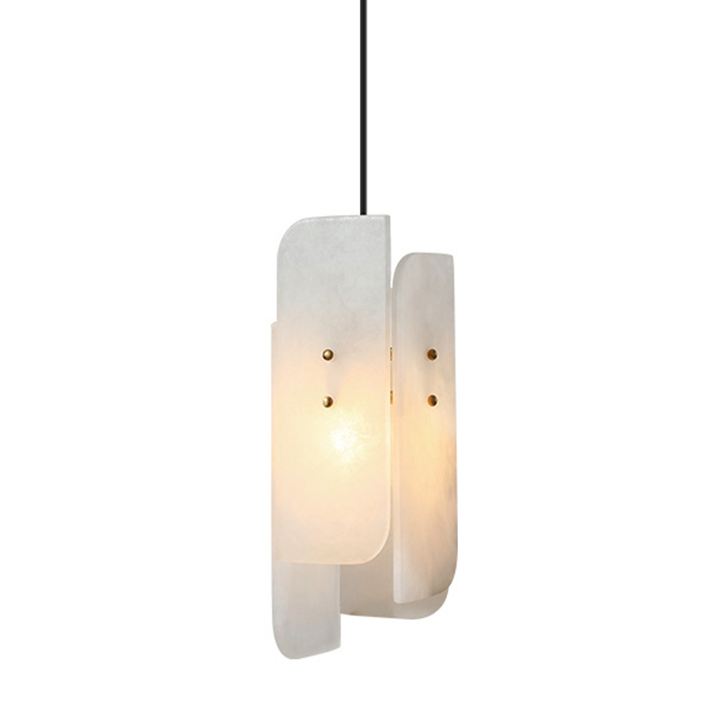 Подвесной светильник Ancel Hanging Light Белый Мрамор Bianco Глянцевое золото Подвесной светильник Ancel Hanging Light Белый Мрамор Bianco Глянцевое золото в Орле | Loft Concept