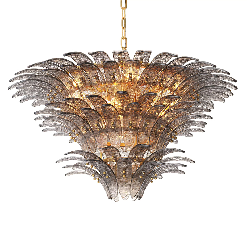 Люстра Philipp Plein Chandelier Bel Air L Латунь Серый Люстра Philipp Plein Chandelier Bel Air L Латунь Серый в Орле | Loft Concept