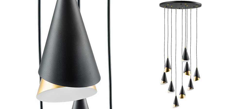 Люстра Lucio Black and Gold 9 Люстра Lucio Black and Gold 9 - Loft-Concept в Орле