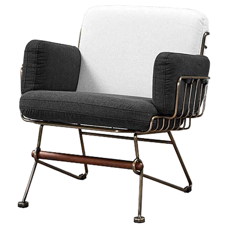 Кресло Jenson Armchair Серый Коричневый Бронза Кресло Jenson Armchair Серый Коричневый Бронза в Орле | Loft Concept