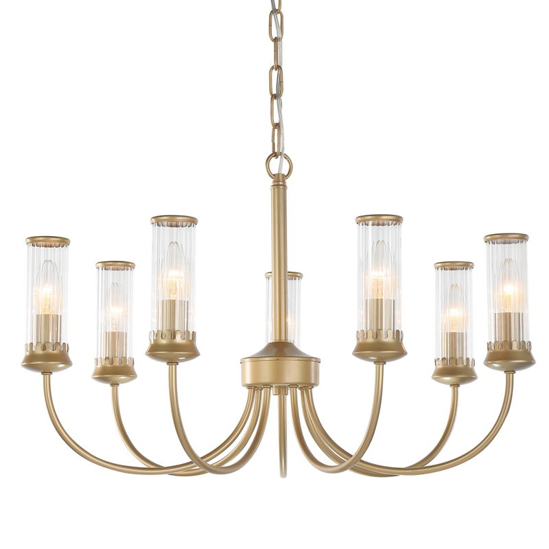 Люстра Morgane Chandelier gold 66 Золотой Прозрачный Люстра Morgane Chandelier gold 66 Золотой Прозрачный в Орле | Loft Concept