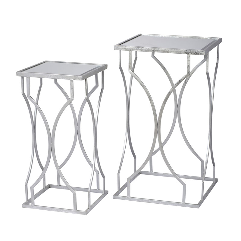 Комплект приставных столов Mirror Surface Table silver Серебряный Комплект приставных столов Mirror Surface Table silver Серебряный в Орле | Loft Concept