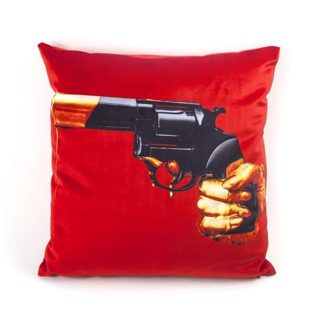 Подушка Seletti Cushion Revolver Toiletpaper Красный Подушка Seletti Cushion Revolver Toiletpaper Красный в Орле | Loft Concept