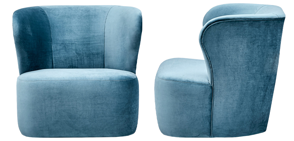 Кресло Hortense Chair Blue Кресло Hortense Chair Blue - Loft-Concept в Орле