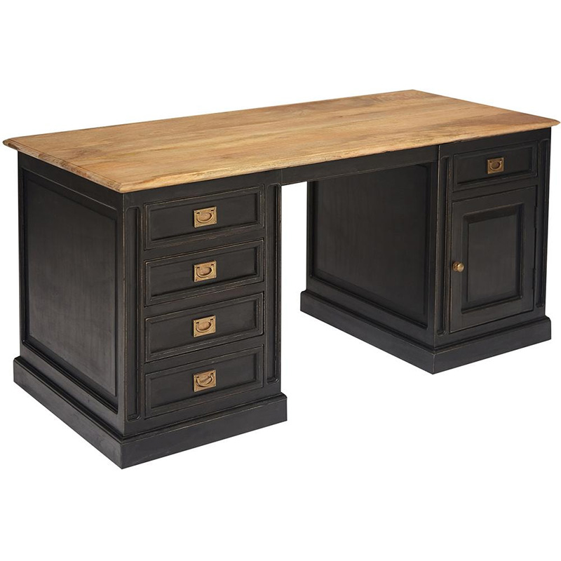 Рабочий стол Provence Sylvie Desktop Черный Древесина в Орле | Loft Concept 