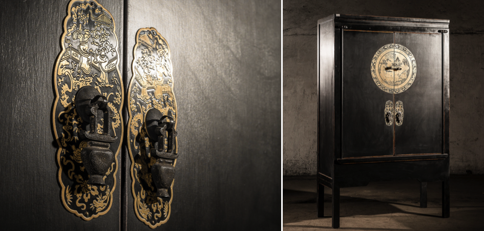 Китайский шкаф Chinese black cabinet Dynasty Ming  - фото №2