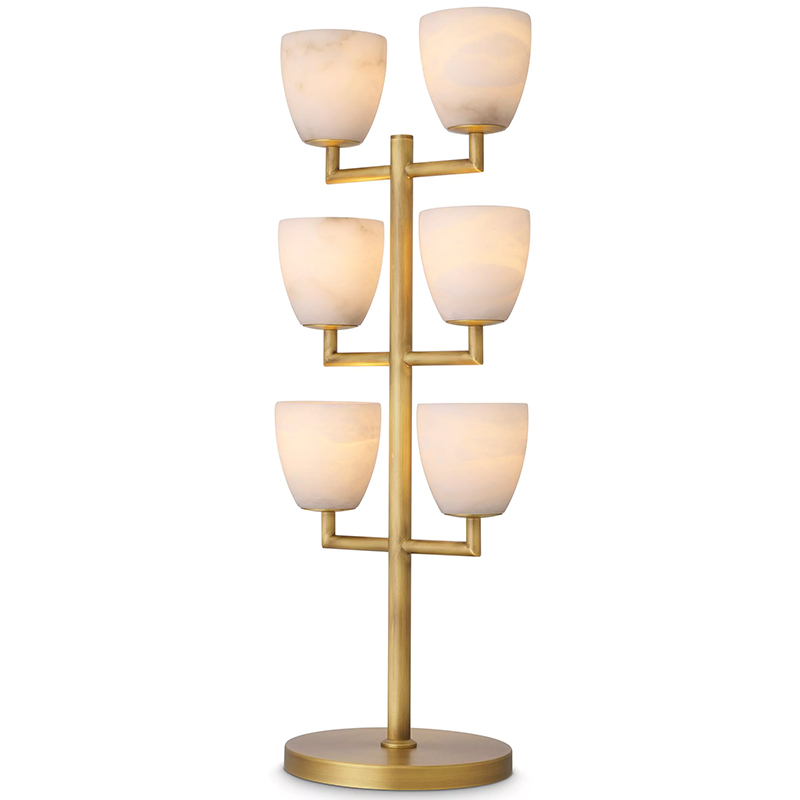 Настольная лампа Eichholtz Table Lamp Valerius Белый Латунь Бежевый Настольная лампа Eichholtz Table Lamp Valerius Белый Латунь Бежевый в Орле | Loft Concept