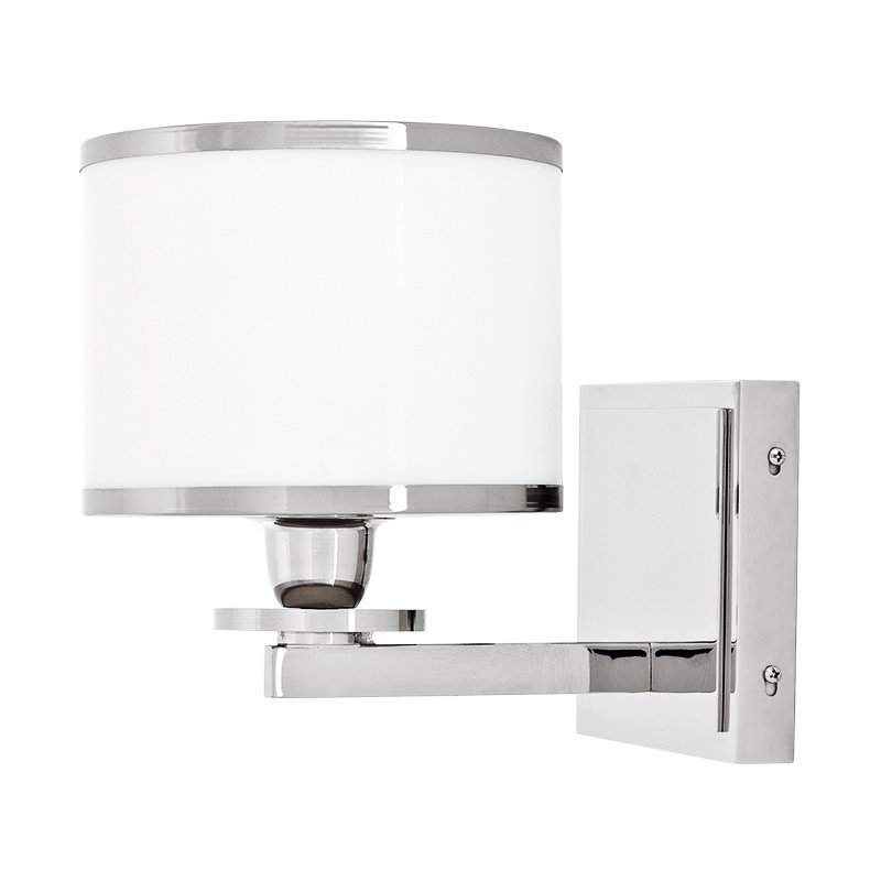 Бра Eichholtz Wall Lamp Van Cleeff Никель Белый Бра Eichholtz Wall Lamp Van Cleeff Никель Белый в Орле | Loft Concept