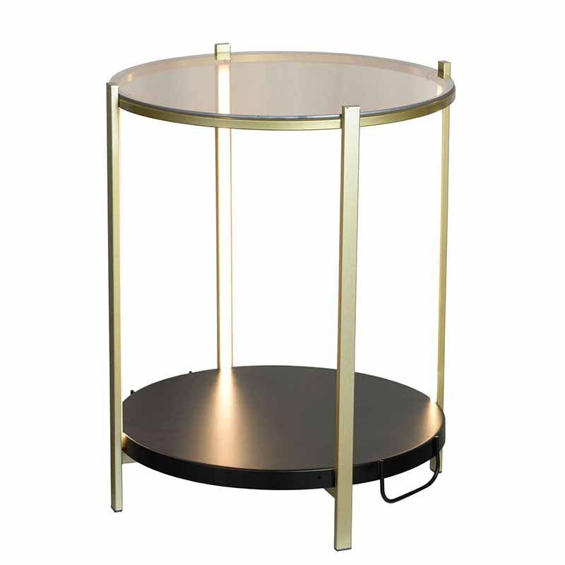 Приставной стол Hael Side Table LED Золотой Приставной стол Hael Side Table LED Золотой в Орле | Loft Concept