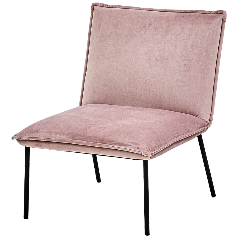 Кресло Corner Armchair Single pink Розовый пастельный Черный Кресло Corner Armchair Single pink Розовый пастельный Черный в Орле | Loft Concept