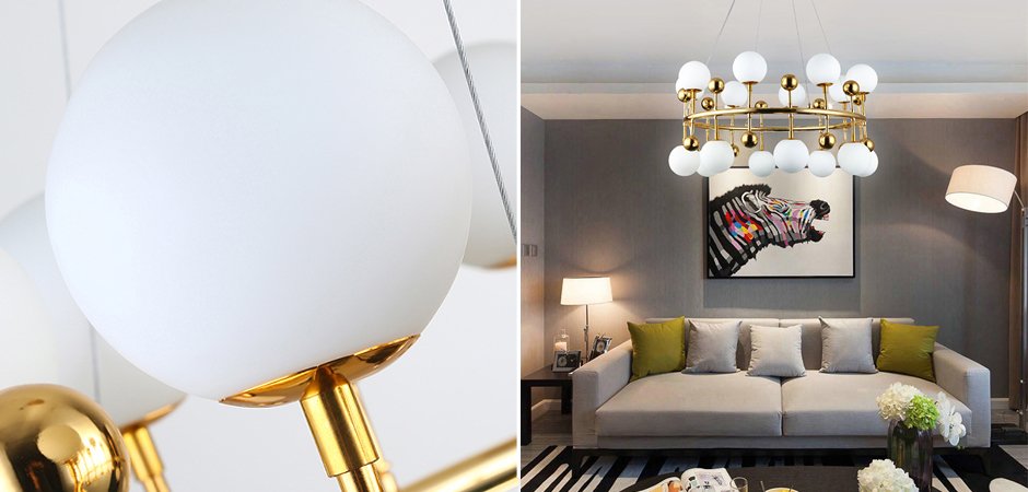 Люстра Milk Bubble Ring Chandelier Люстра Milk Bubble Ring Chandelier - Loft-Concept в Орле