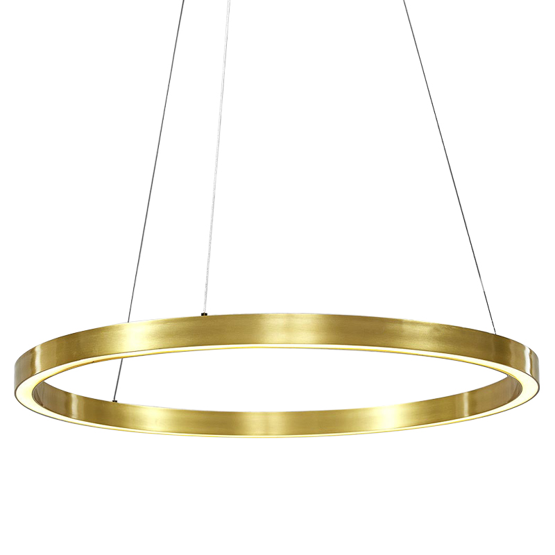 Люстра Ring Gold Horizontal Chandelier Золотой Люстра Ring Gold Horizontal Chandelier Золотой в Орле | Loft Concept