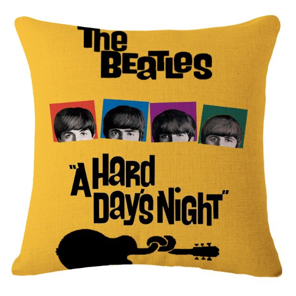 Декоративная подушка Yellow Beatles Желтый в Орле | Loft Concept 