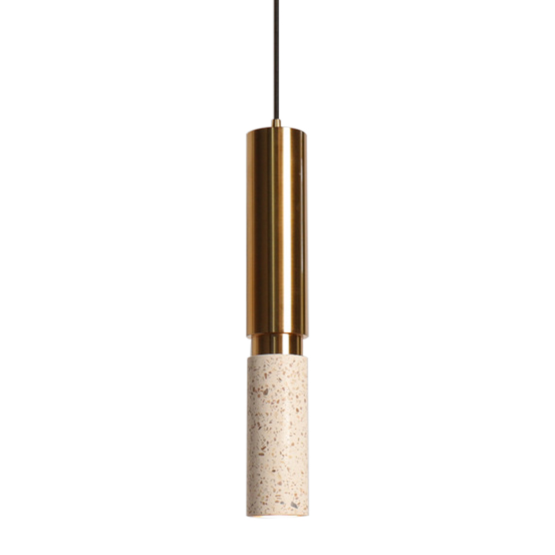Светильник с цилиндрический плафоном Cylindrical Pendant Lamp Marble Латунь Белый Бежевый Черный Мрамор Nero Зеленый Светильник с цилиндрический плафоном Cylindrical Pendant Lamp Marble Латунь Белый Бежевый Черный Мрамор Nero Зеленый в Орле | Loft Concept