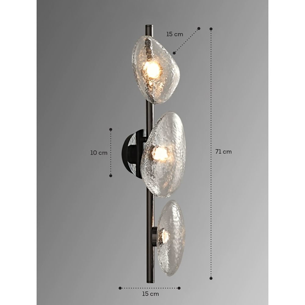 Бра LINDIS FROST LONG WALL 3 лампы Прозрачное стекло в Орле