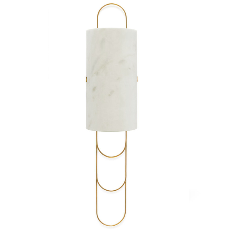 Бра Niagara WALL LAMP Ginger and Jagger White Латунь Белый Мрамор Bianco Бра Niagara WALL LAMP Ginger and Jagger White Латунь Белый Мрамор Bianco в Орле | Loft Concept