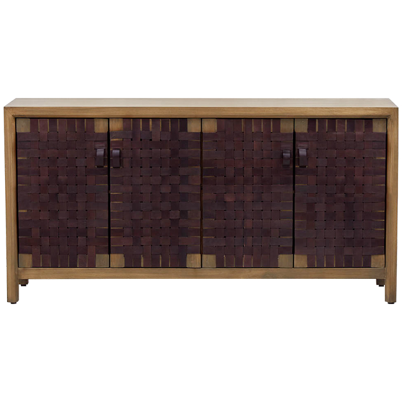 Комод Braided Leather Wood Chest of Drawers L Древесина Коричневый в Орле | Loft Concept 