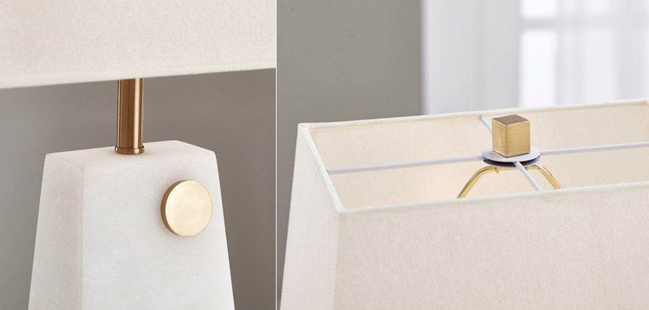 Настольная лампа Table lamp marble White Настольная лампа Table lamp marble White - Loft-Concept в Орле