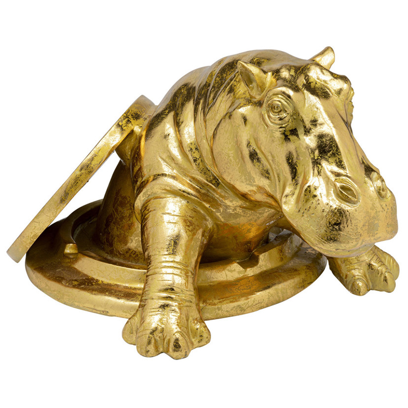 Статуэтка Golden Hippo Золотой Статуэтка Golden Hippo Золотой в Орле | Loft Concept