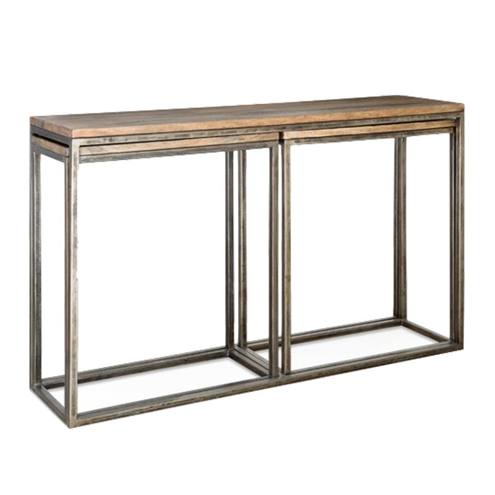 Консоль Industrial Metal Rust Triple Console Table  в Орле | Loft Concept 