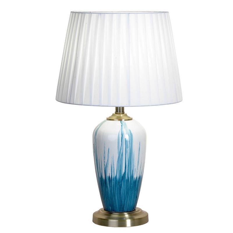 Настольная лампа Adali Table Lamp Белый Светло-синий Настольная лампа Adali Table Lamp Белый Светло-синий в Орле | Loft Concept